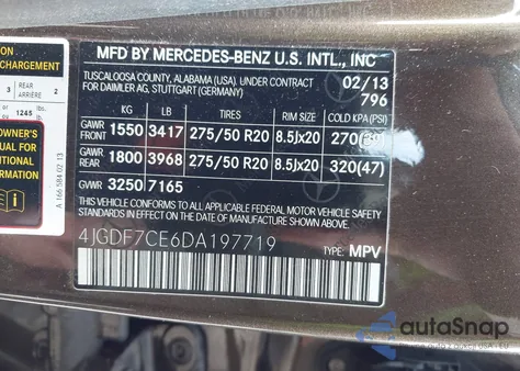 2013 Mercedes-Benz Gl 450 4Matic z USA, uszkodzony, nr VIN 4JGDF7CE6DA197719